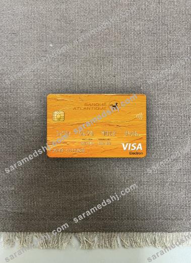 Senegal Banque Atlantique Bank visa electron card photolook front